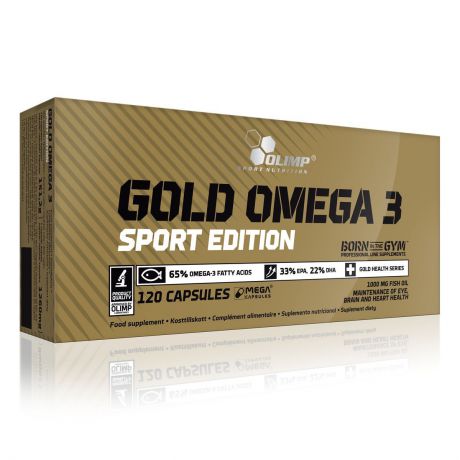 Омега Olimp Sport Nutrition "Gold Omega 3 Sport Edition", 1000 мг, 120 капсул