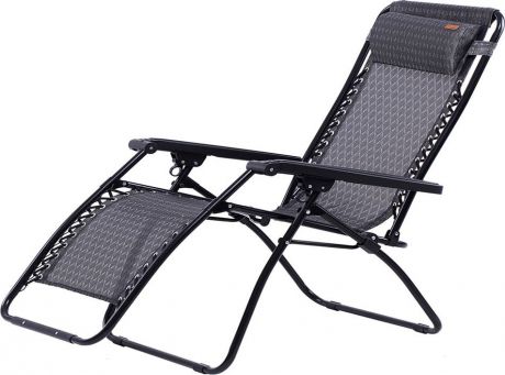 Кресло раскладное KingCamp DeckChair Cool Style, KC3902, серый, 165 х 65 х 112 см