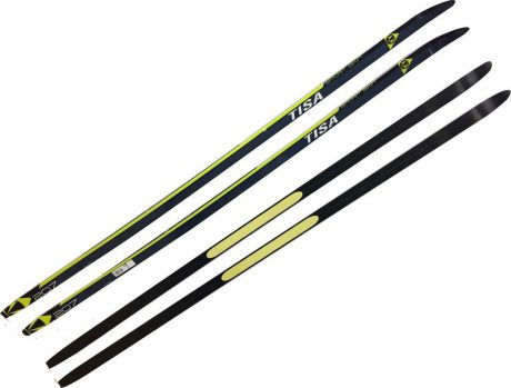 Лыжи беговые Tisa Sport Skin, цвет: черный, рост 182 см