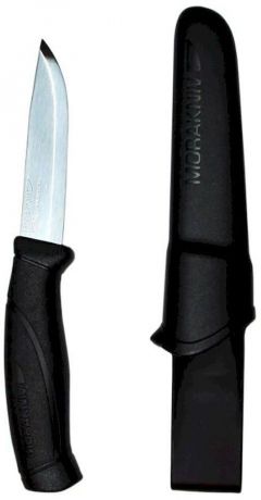 Нож туристический Morakniv "Companion", цвет: черный, стальной, длина лезвия 10,3 см