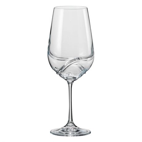 Набор бокалов для вина Bohemia Crystal "Турбуленция", 550 мл, 2 шт