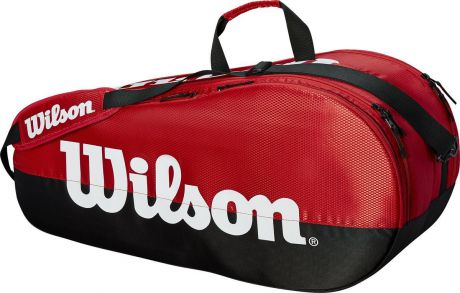 Сумка для ракеток Wilson Team 2 Comp, WRZ857909, красный