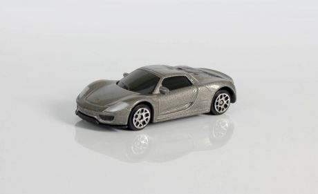 Машинка Uni-Fortune Toys RMZ City Porsche 918 Spyder, 1:64, 344027S-GR, серый