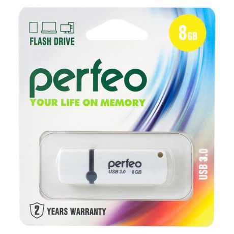 USB Флеш-накопитель Perfeo C08, белый