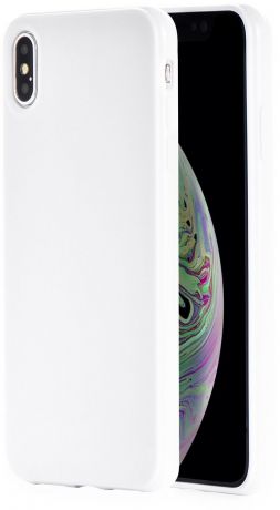 Чехол iNeez накладка силикон мыльница 907272 для Apple Iphone XS Max 6.5" ,907272,белый