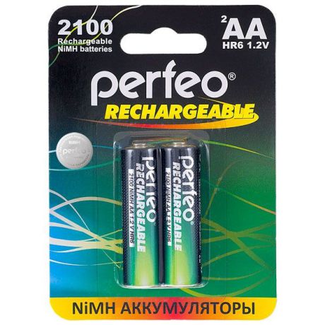 Аккумуляторная батарейка Perfeo PF AA2100/2BL