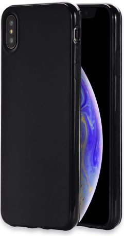 Чехол iNeez накладка силикон мыльница 907283 для Apple Iphone XS Max 6.5" ,907283,черный