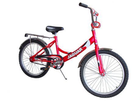 Детский двухколесный велосипед Jaguar MS-202 steel красный