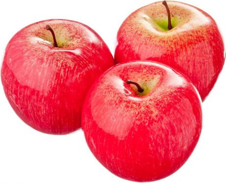 Фрукты искусственные "Яблоки", 501449, красный, 3 шт