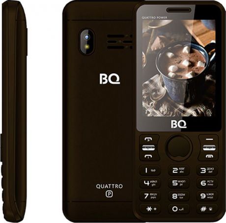 Мобильный телефон BQ 2812 Quattro Power, коричневый