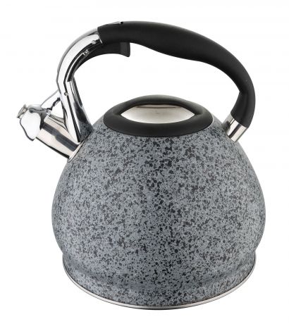 Чайник Bergner 3,4 л со свистком, 5891BG, серый, серый металлик