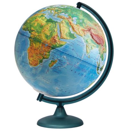 Глобусный мир Глобус с физической картой мира рельефный диаметр 32 см