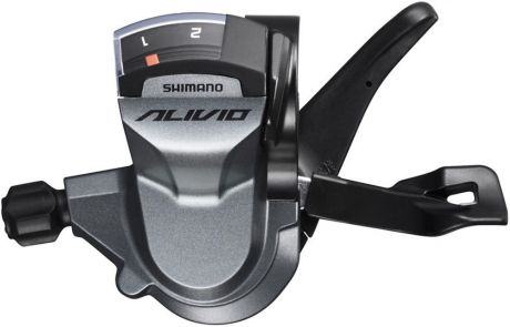 Шифтер Shimano Alivio, M4010, левый 2 скоростей, трос 1800 мм, ESLM4010LB