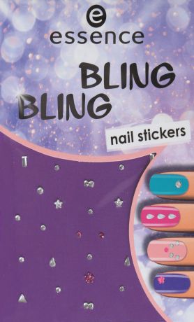 Наклейки для ногтей Essence Bling bling nail stickers, №01, 5 г