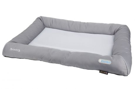 Лежак для собак охлаждающий SCRUFFS "Cool Bed", серый, 100х75х12см (Великобритания)