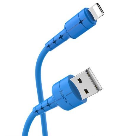 Кабель Hoco X30 Star USB - Lightning синий 1,2 м