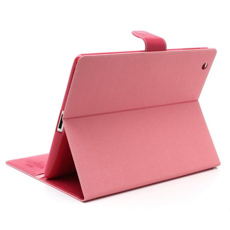 Чехол для планшета Goospery iPad 2/3/4 Чехол-Книжка силиконовая с отделом для карт Mercury Fancy Diary, розовый