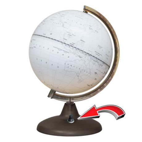 Глобусный мир Глобус Контурный с подсветкой диаметр 21 см
