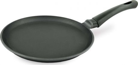 Сковорода Нева металл посуда блинная, титан, черный, диаметр 24 см