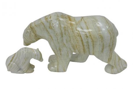 Декоративная фигурка Proffi Home "Медведь", из искусственного камня, цвет: светло-бежевый. PH6138