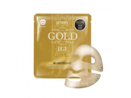 Petitfee. Гидрогелевая маска для лица с золотым комплексом Gold Hydrogel Mask Pack