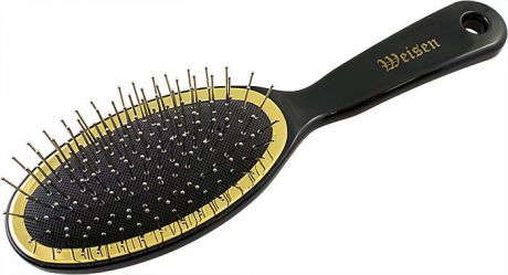 Щетка для волос Weisen массажная c металлическими зубцами, 23 см, BPI-865-SHR