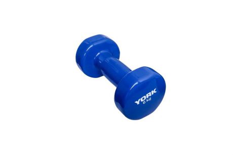 Гантель виниловая DBY200 York 6 кг (синий) B26321