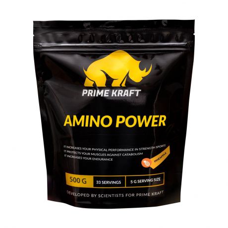 Напиток сухой Prime Kraft "Amino Power", коктейль фруктово-ягодный, ананас, 500 г