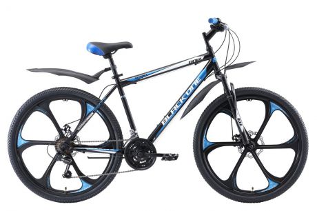 Велосипед BLACK ONE Onix 26 D FW 2019 20 чёрный/голубой/серебристый