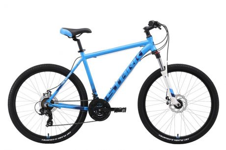 Велосипед STARK Indy 26.2 D 2019 18 голубой/синий/белый