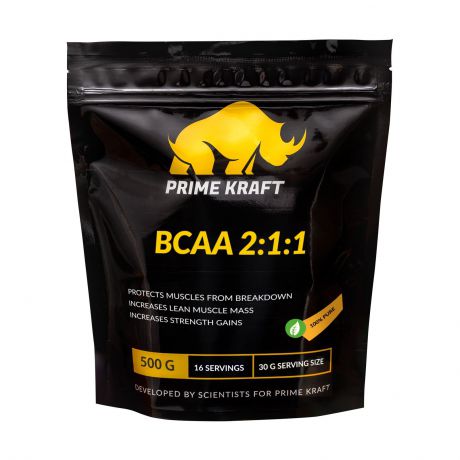 Напиток сухой Аминокислоты Prime Kraft "BCAA 2:1:1", без вкуса, 500 г