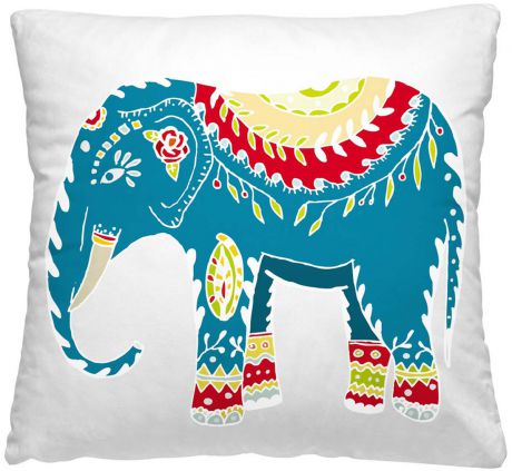 Подушка декоративная Волшебная ночь "Индийский слон", 40 х 40 см