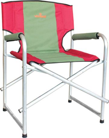Кресло складное Woodland "Super Max", цвет: красный, оливковый, 55 x 62 x 63 см