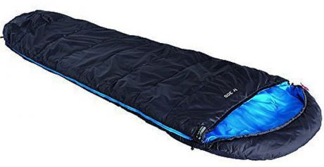 Спальный мешок High Peak "TR 300", цвет: антрацит, синий, правосторонняя молния