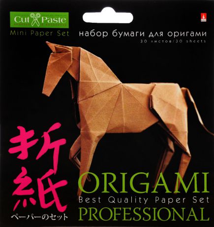 Альт Набор цветной бумаги для оригами 30 листов