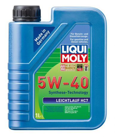 Масло моторное Liqui Moly "Leichtlauf HC 7", НС-синтетическое, 5W-40, 1 л