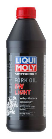 Масло для вилок и амортизаторов Liqui Moly "Motorbike Fork Oil Light", синтетическое, 5W, 1 л
