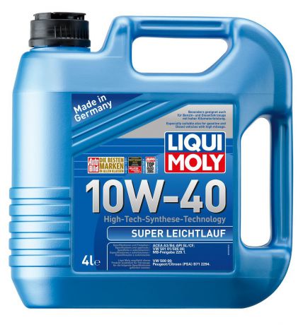 Масло моторное Liqui Moly "Super Leichtlauf", НС-синтетическое, 10W-40, 4 л