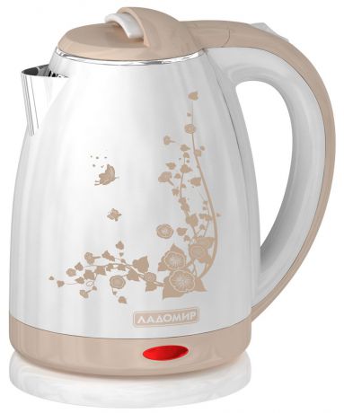 Электрический чайник Ладомир 121, цвет белый бежевый