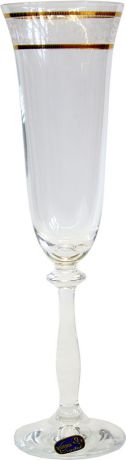 Набор бокалов для шампанского Bohemia Crystal "Анжела", 190 мл, 6 шт