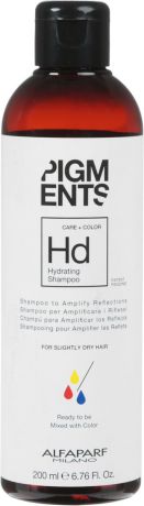 Alfaparf Pigments Hydrating Shampoo Шампунь увлажняющий для слегка сухих волос, 200 мл
