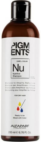 Alfaparf Pigments Nutritive Shampoo Шампунь питающий для сухих волос, 200 мл