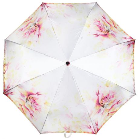 Зонт женский "Eleganzza", автомат, 3 сложения, цвет: желтый, розовый. A3-05-0290S