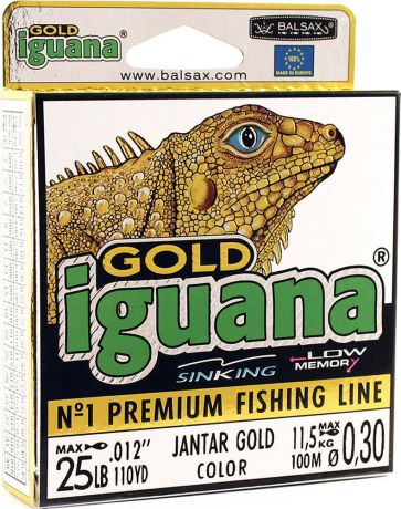 Леска Balsax Iguana Gold, 100 м, 0,30 мм, 11,5 кг