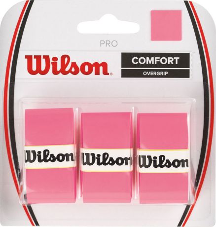 Обмотка Wilson "Pro Overgrip", цвет: розовый
