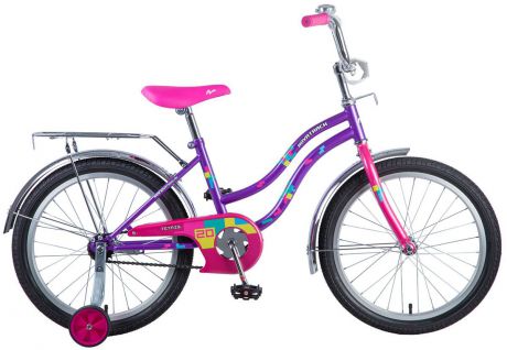 Велосипед детский Novatrack "Tetris", цвет: фиолетовый, 20"
