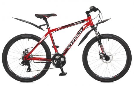 Велосипед горный Stinger "Aragon", цвет: красный, 26", рама 18"