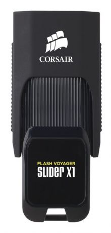 USB-накопитель Corsair Flash Voyager Slider X1 16GB, CMFSL3X1-16GB, black