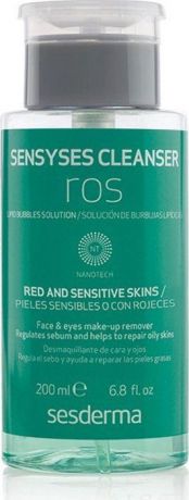 Липосомальный лосьон для снятия макияжа Sesderma Sensyses Cleanser Ros, для чувствительной и склонной к покраснениям кожи, 200 мл