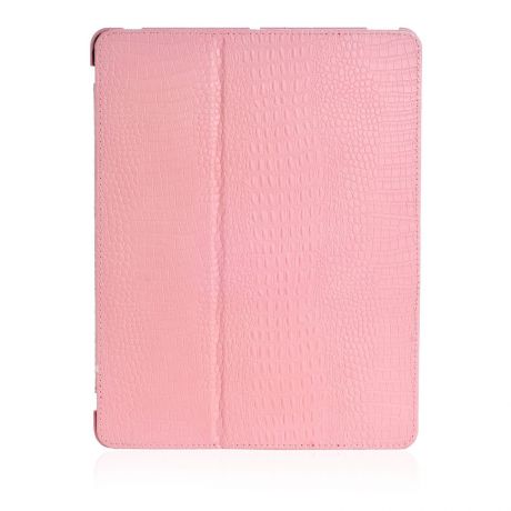Чехол для планшета borophone книжка кожа крокодил 170194 Business Series Crocodile Pattern для Apple iPad 2/3, розовый
